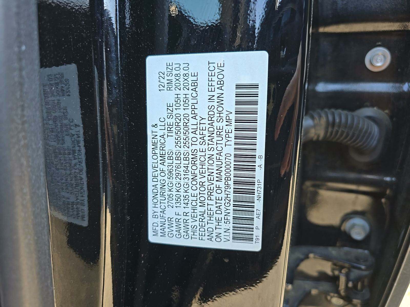 2023 Honda Pilot Touring FWD