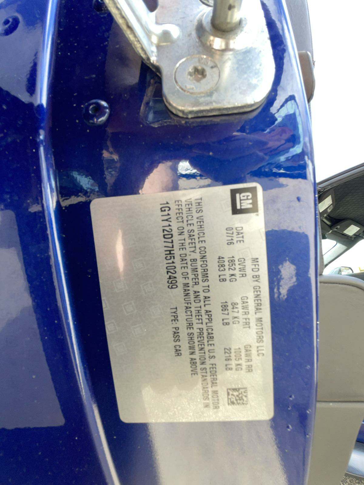 2017 Chevrolet Corvette Grand Sport RWD