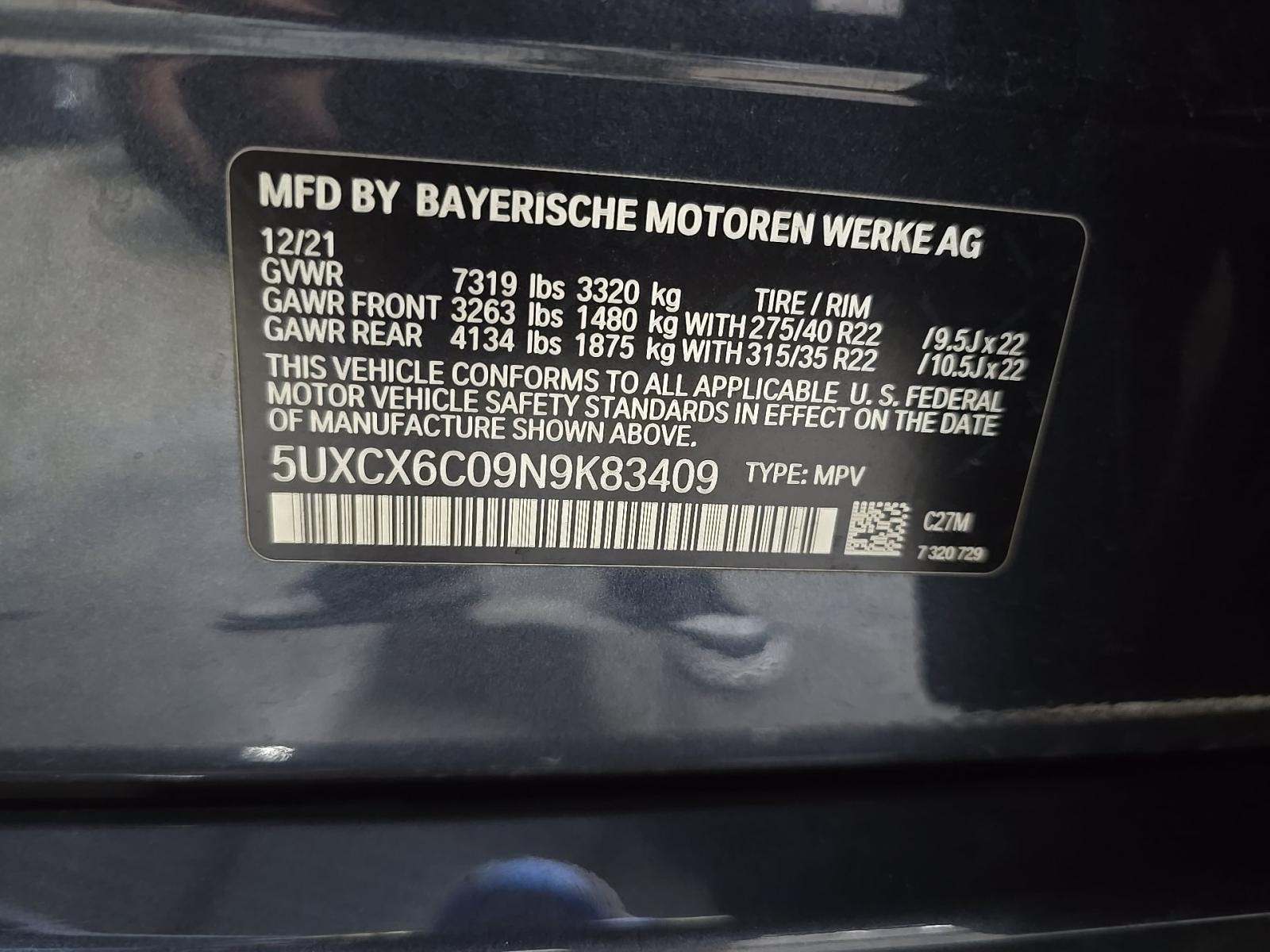 2022 BMW X7 M50i AWD