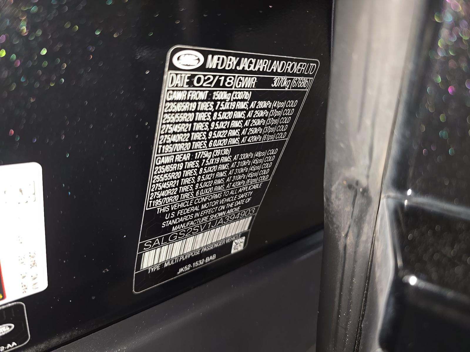2018 Land Rover Range Rover HSE AWD