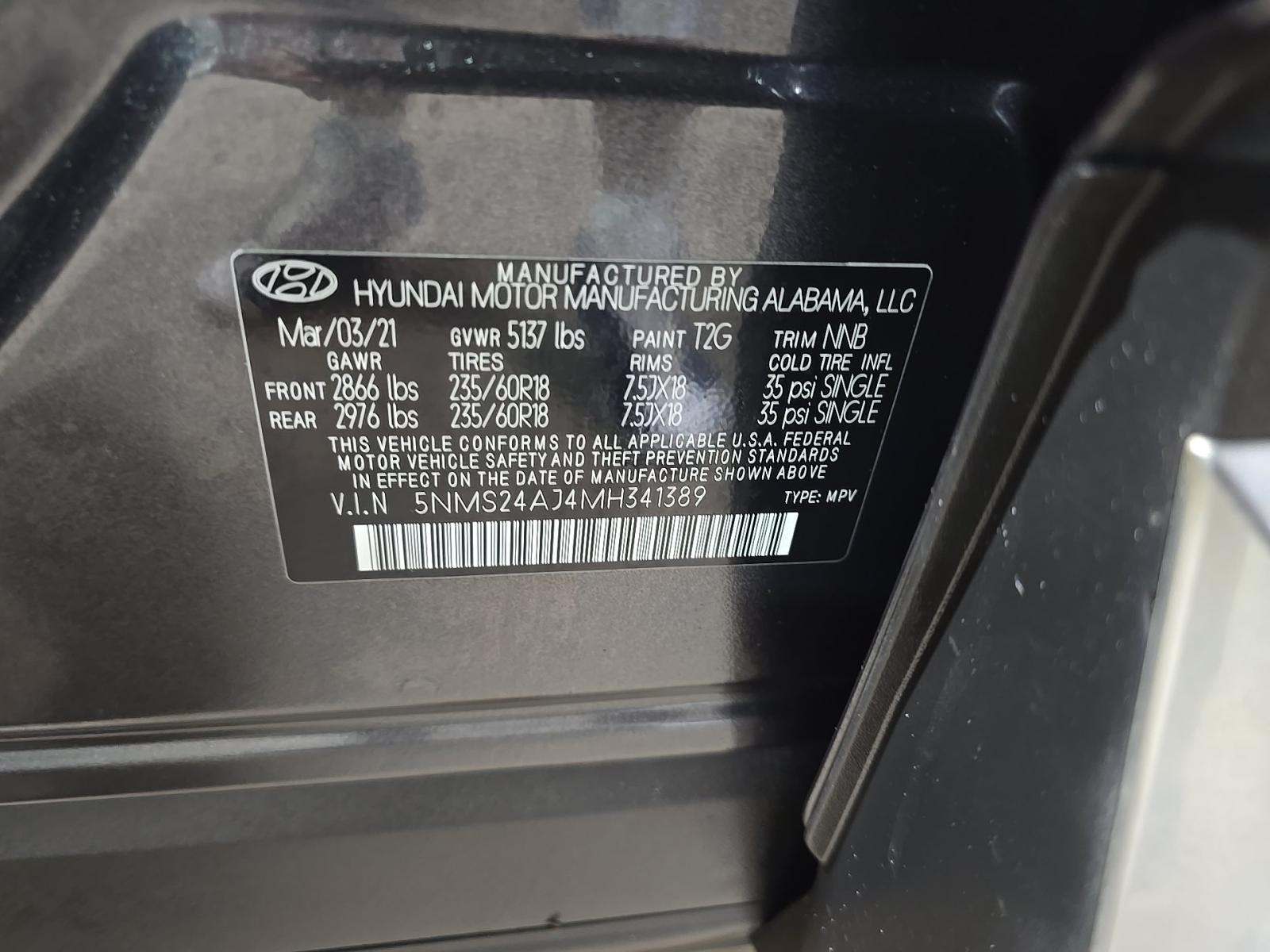 2021 Hyundai Santa Fe SEL FWD