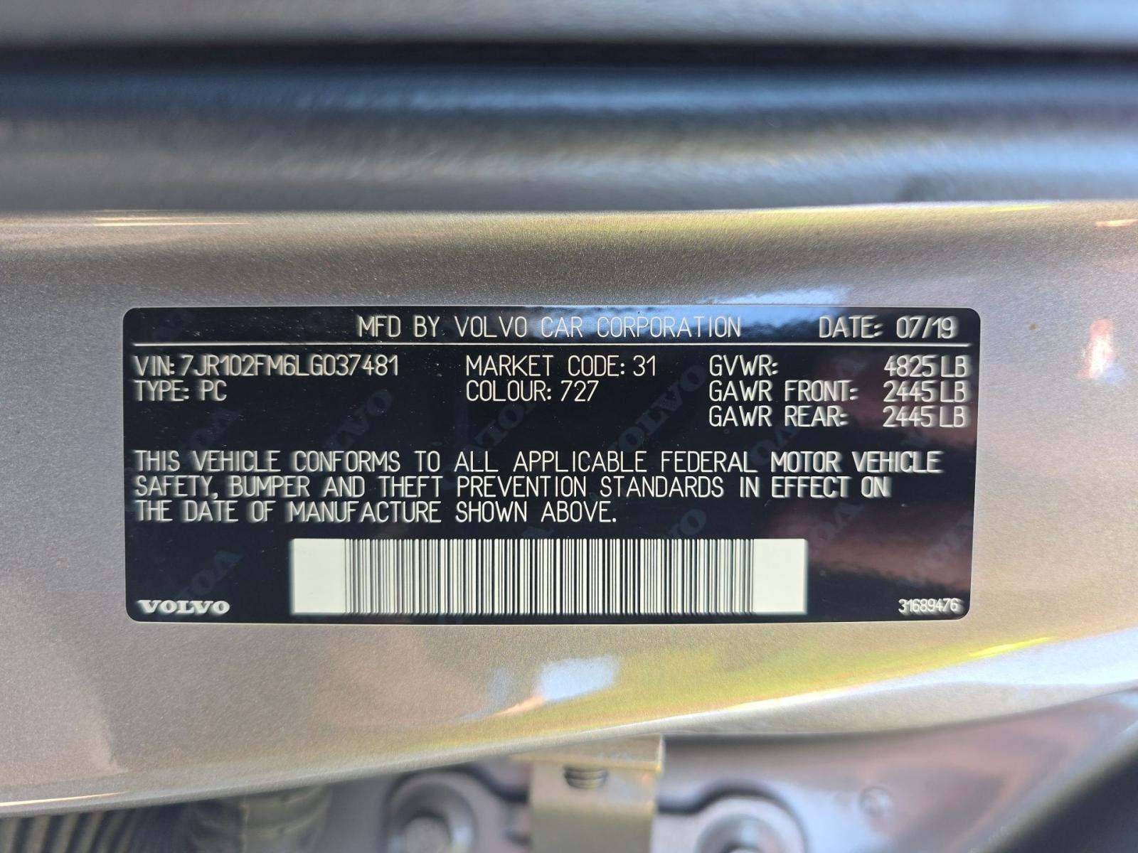 2020 Volvo S60 T5 R-Design FWD