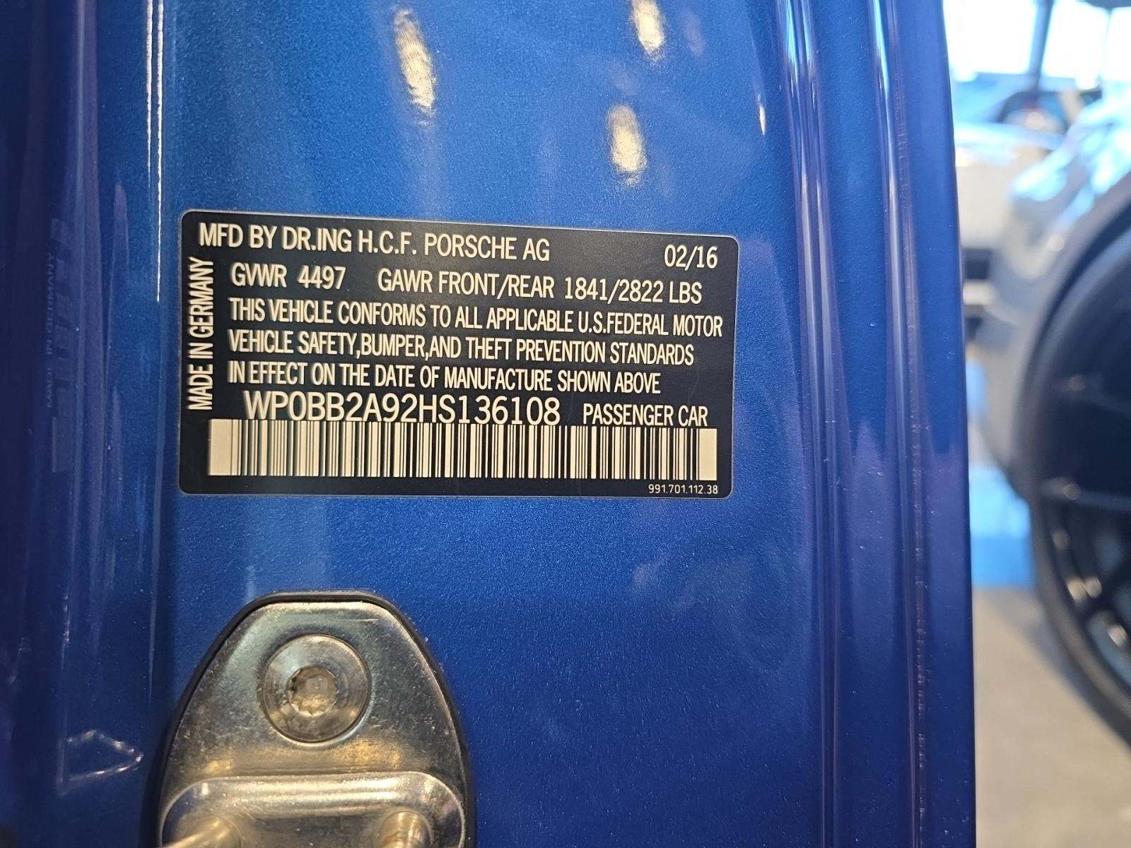 2017 Porsche 911 4S Targa AWD