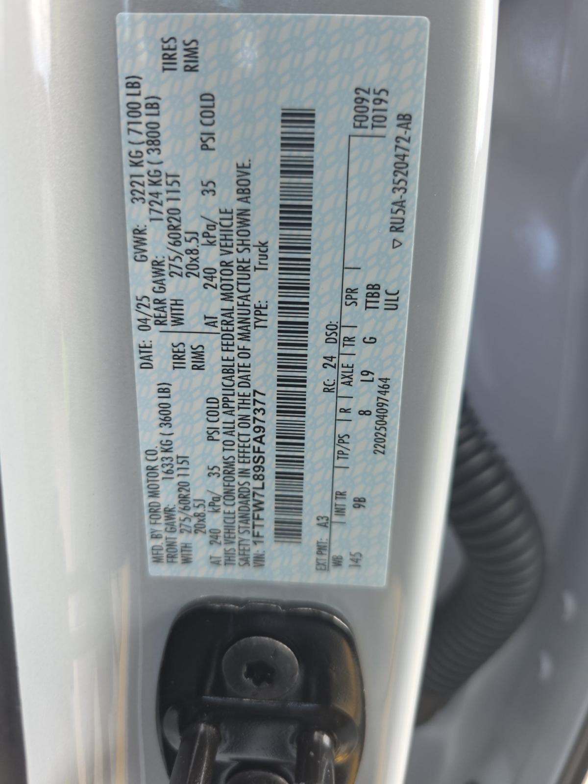 2025 Ford F-150 Platinum AWD