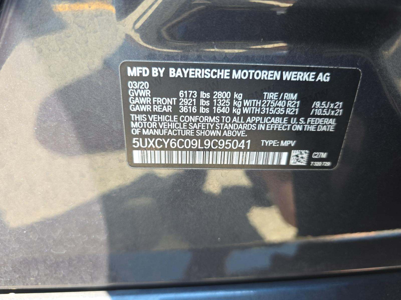 2020 BMW X6 xDrive40i AWD