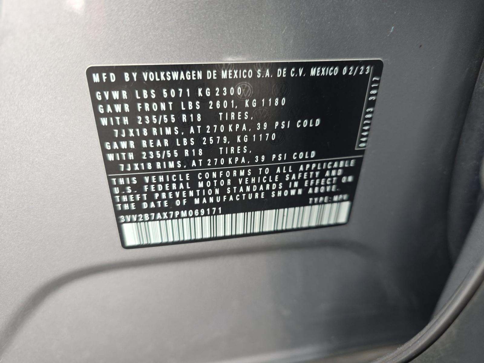 2023 Volkswagen Tiguan 2.0T SE AWD