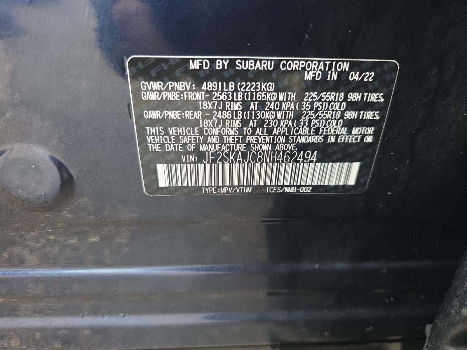 2022 Subaru Forester Sport AWD