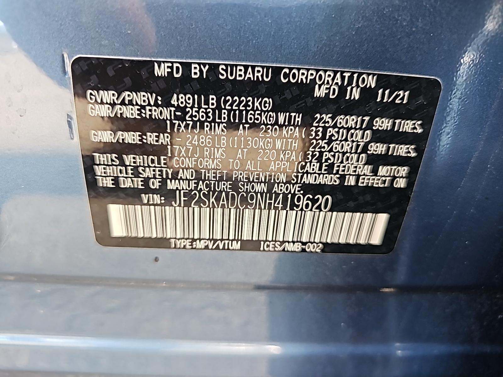 2022 Subaru Forester Premium AWD