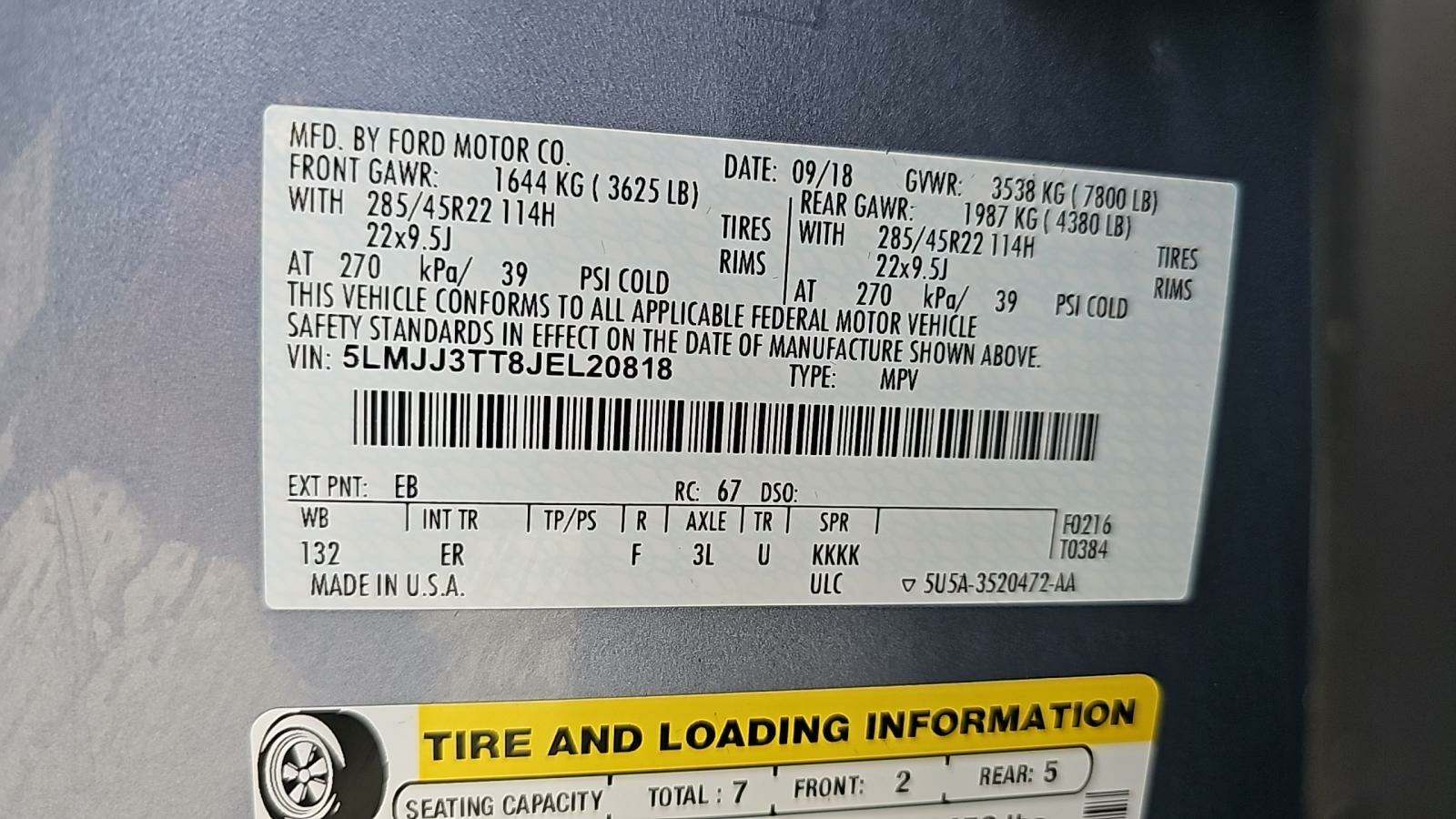 2018 Lincoln Navigator L Black Label AWD