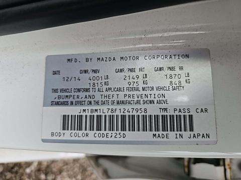 2015 MAZDA MAZDA3 i Touring FWD