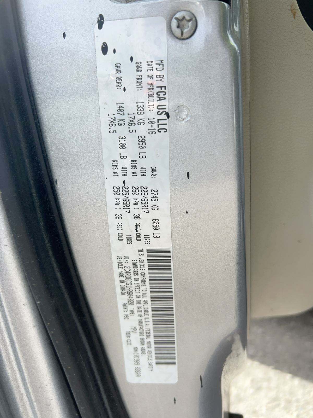 2017 Dodge Grand Caravan SXT FWD