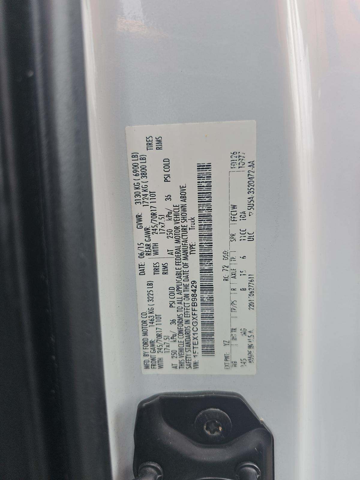 2015 Ford F-150 XLT RWD
