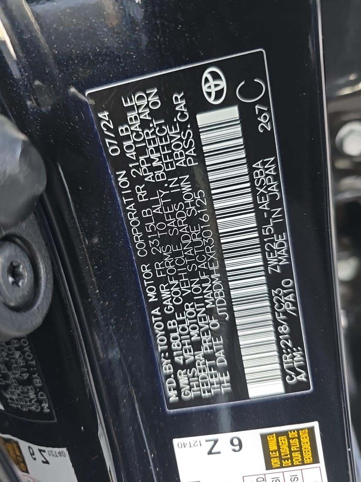 2024 Toyota Corolla Hybrid SE AWD