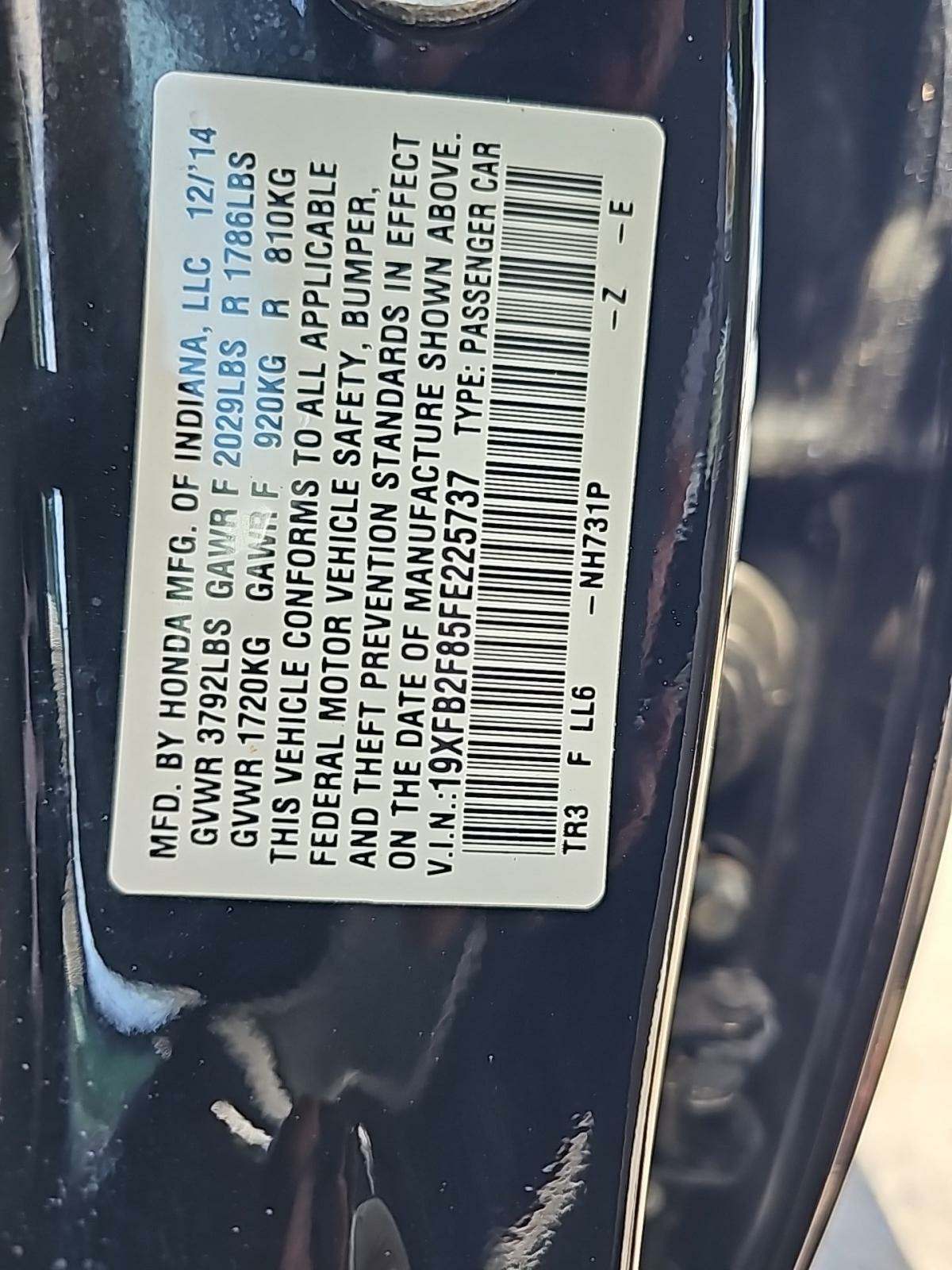 2015 Honda Civic EX FWD