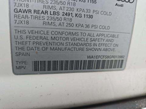 2016 Audi Q3 2.0T Premium Plus AWD