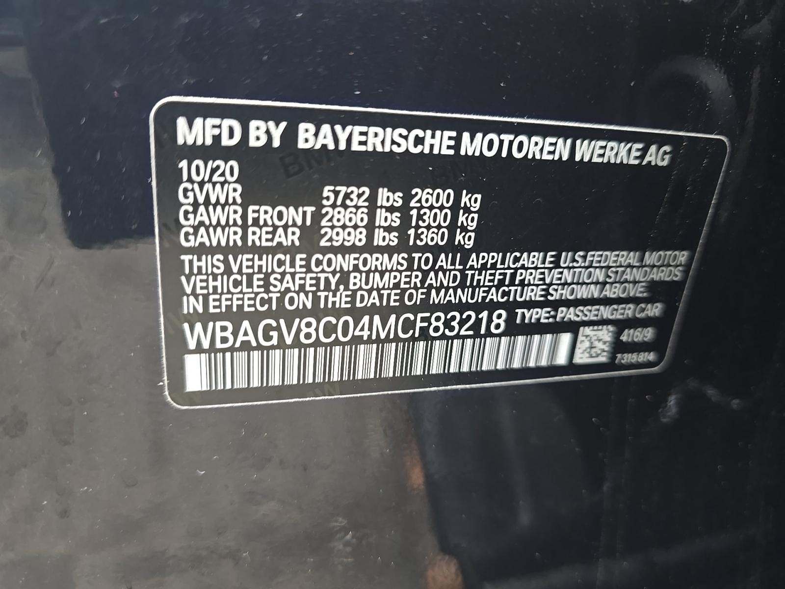 2021 BMW 8 Series M850i xDrive AWD