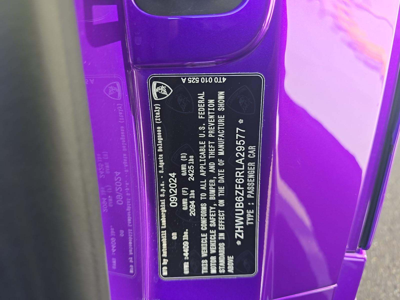 2024 Lamborghini Huracan Tecnica RWD