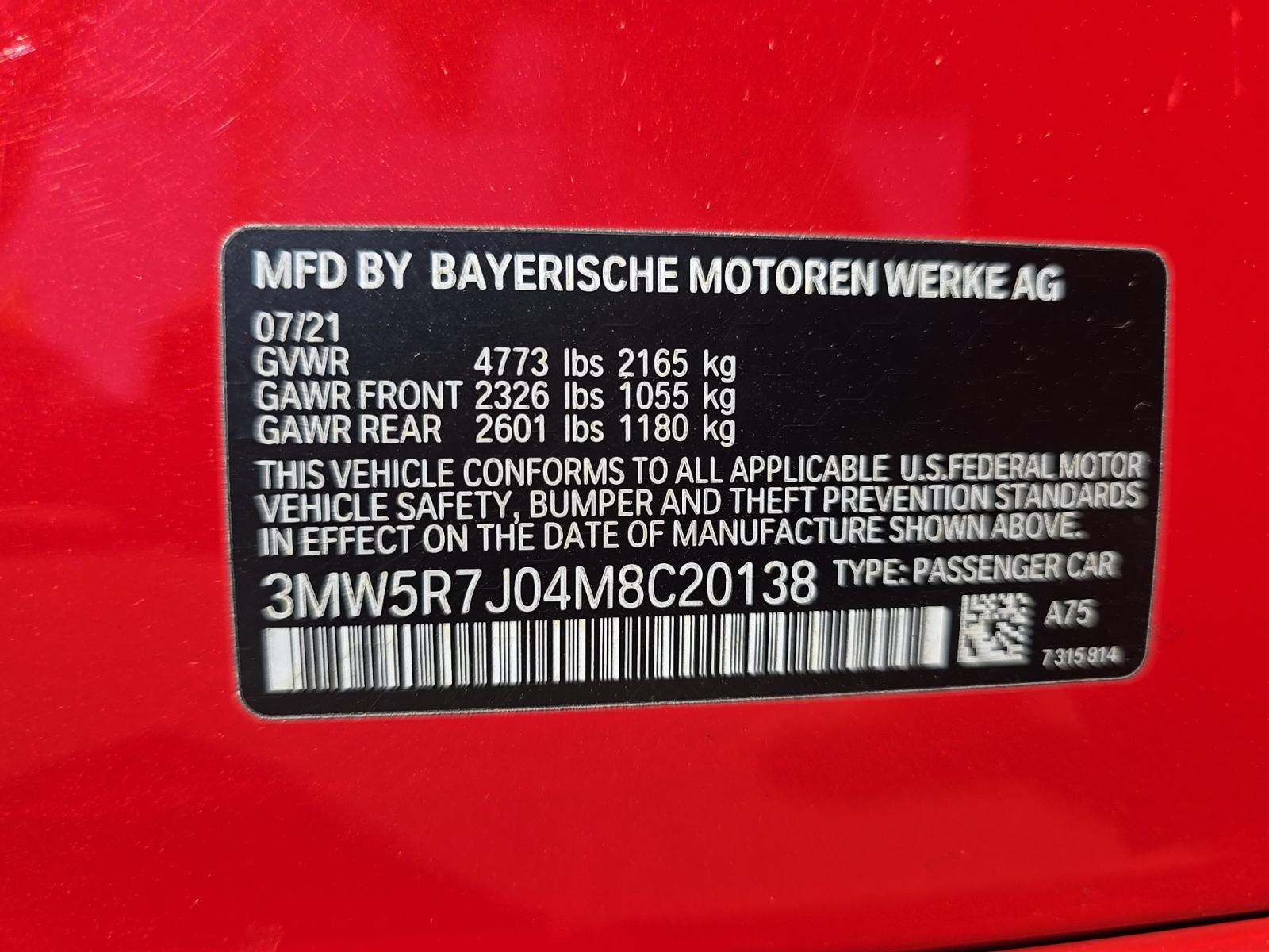 2021 BMW 3 Series 330i xDrive AWD