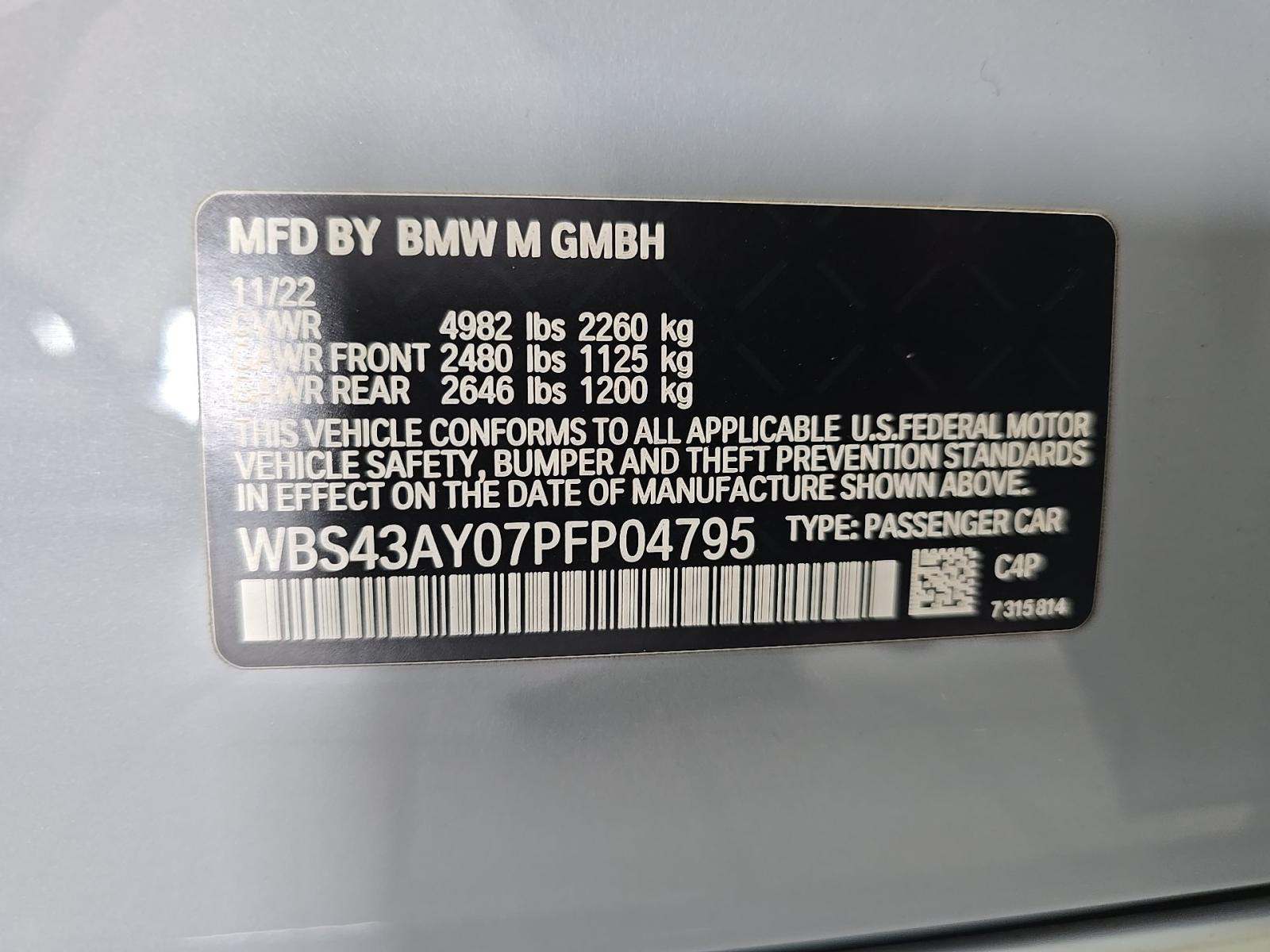 2023 BMW M3 Competition xDrive AWD