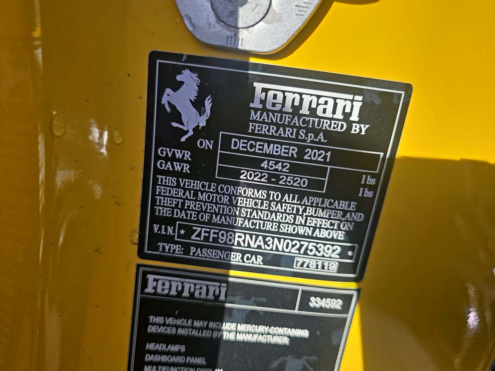 2022 Ferrari Roma Base RWD