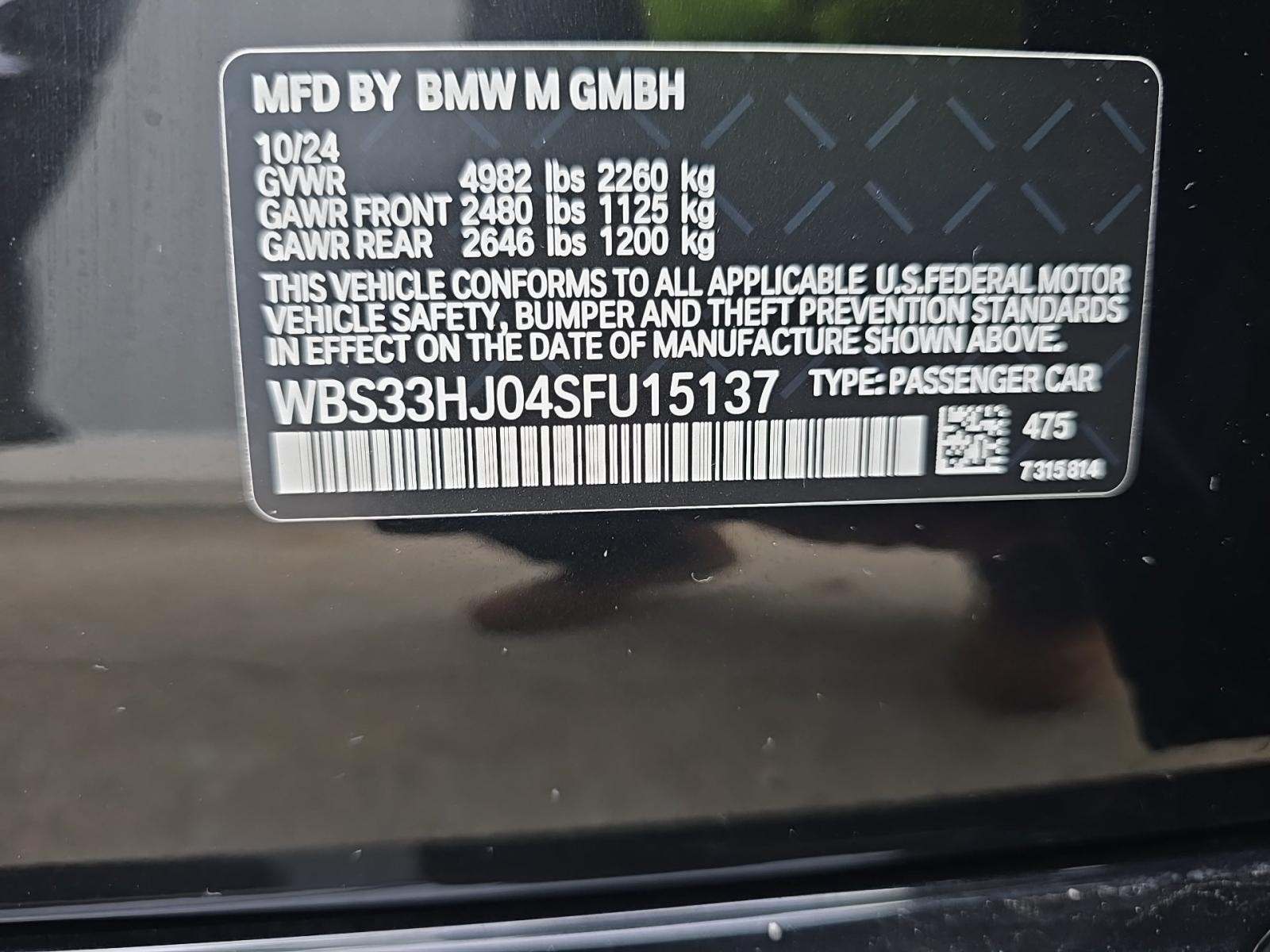 2025 BMW M3 Competition xDrive AWD