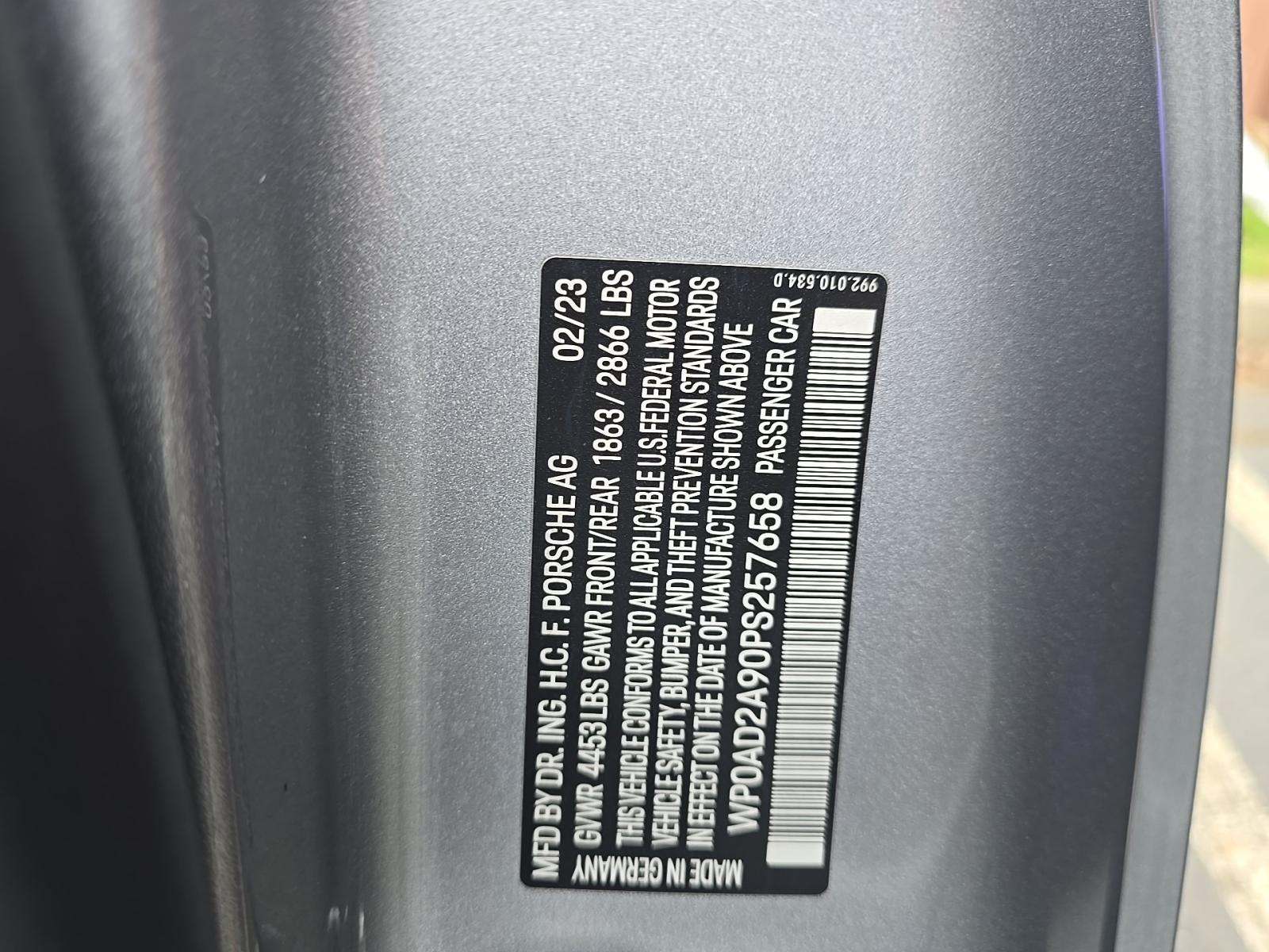 2023 Porsche 911 Turbo S AWD