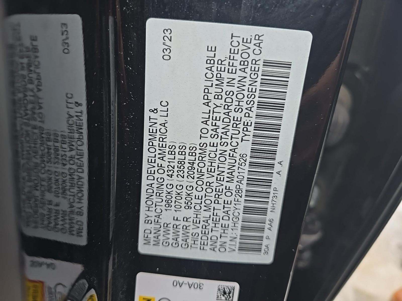 2023 Honda Accord LX FWD