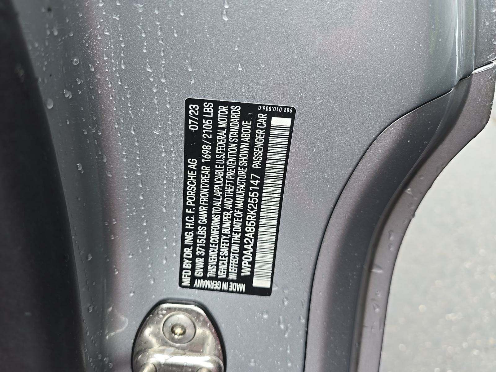 2024 Porsche 718 Cayman Base RWD