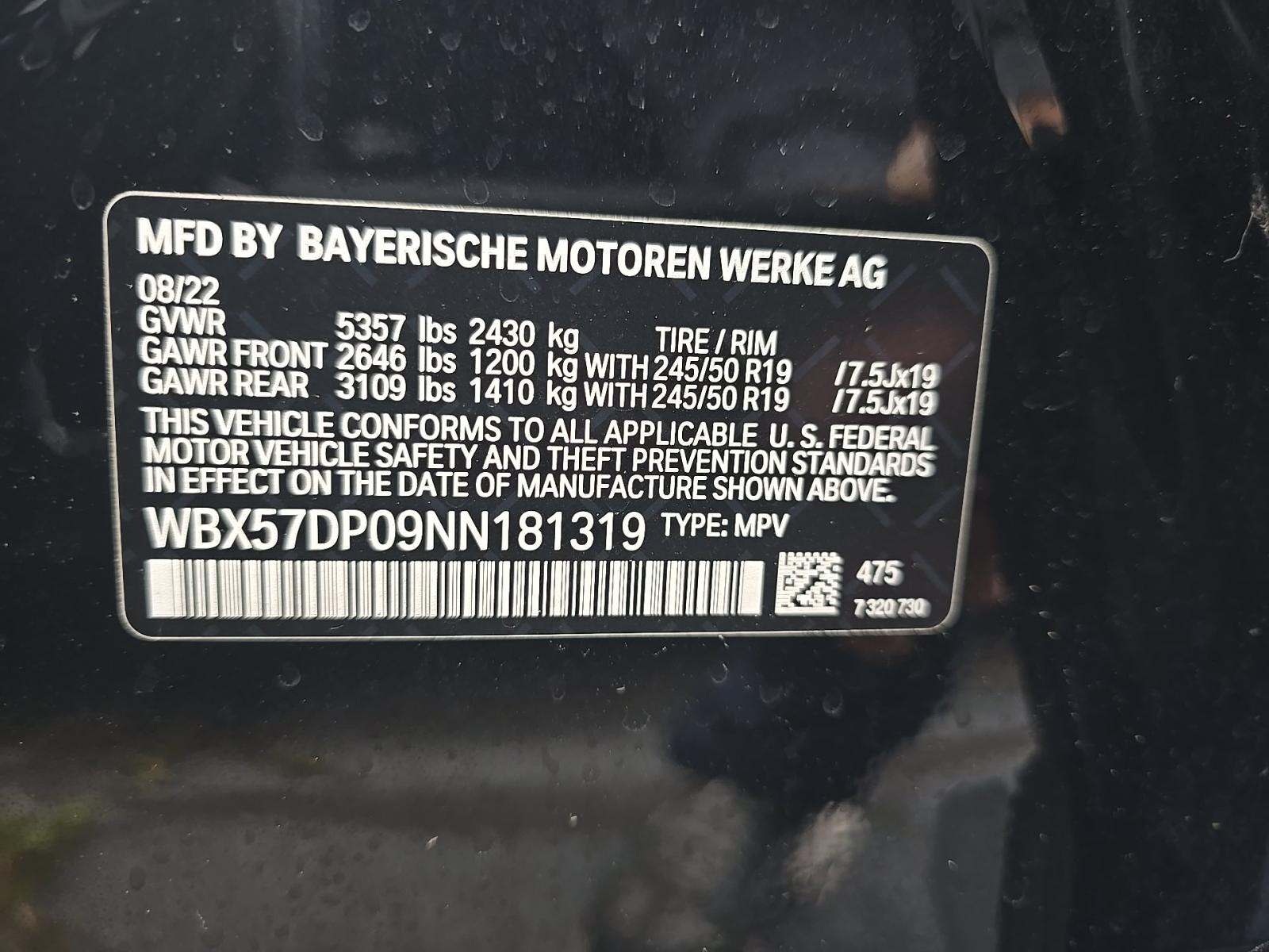 2022 BMW X3 xDrive30i AWD