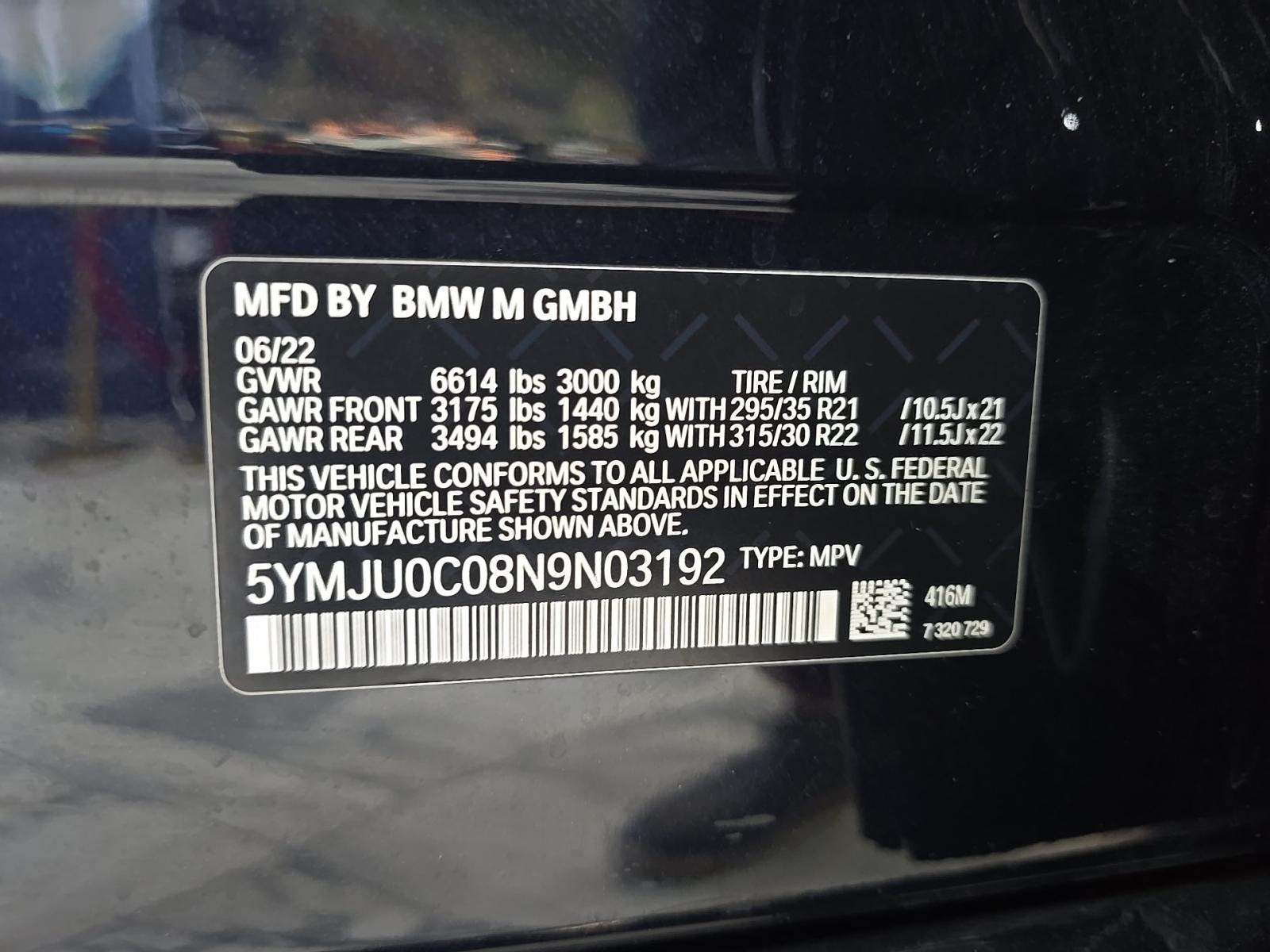 2022 BMW X5 M Base AWD