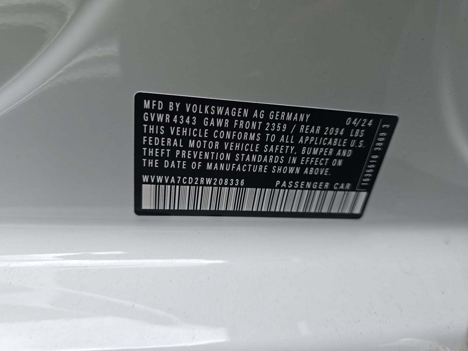 2024 Volkswagen Golf GTI 2.0T Autobahn FWD