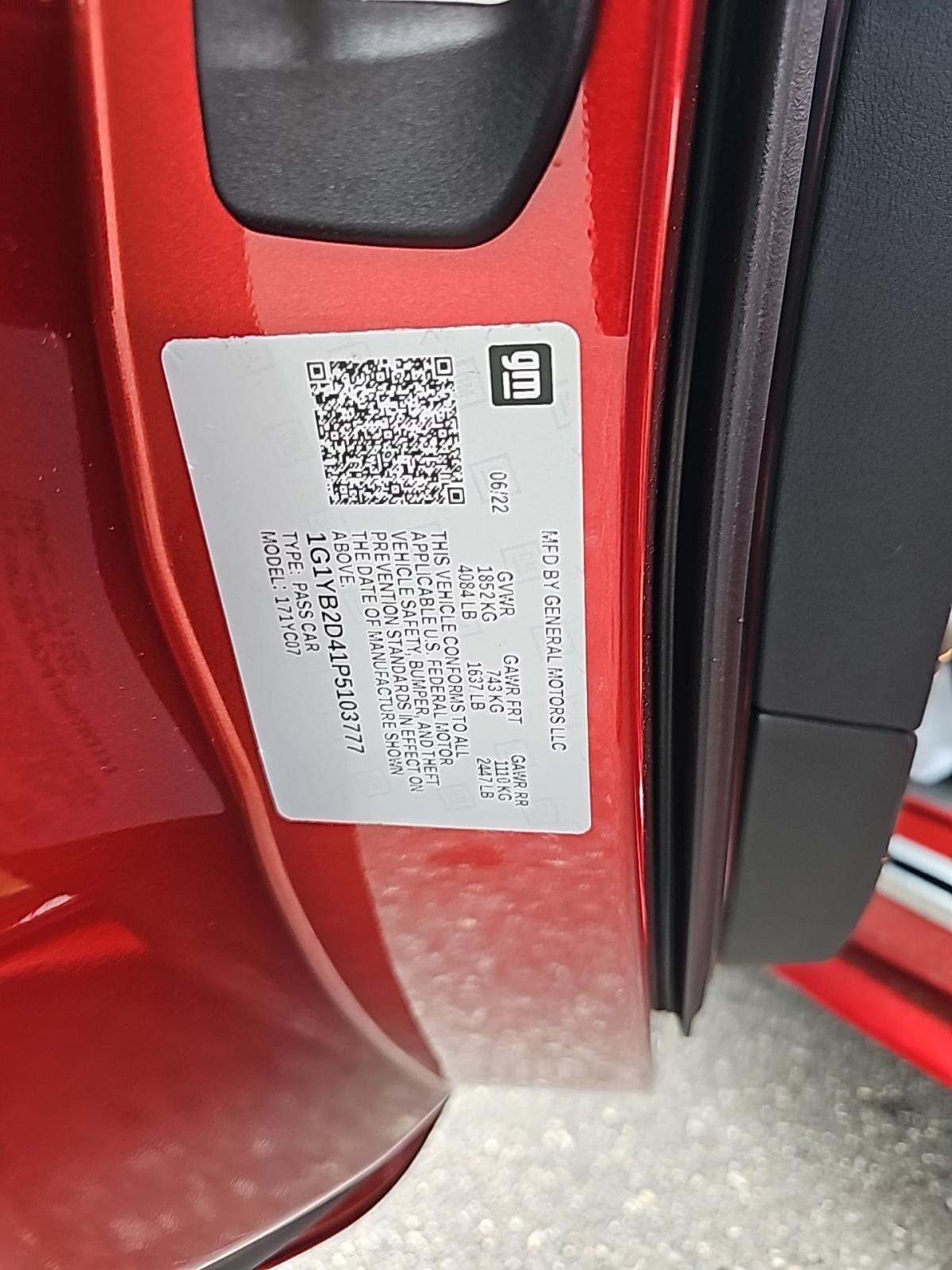 2023 Chevrolet Corvette Stingray RWD