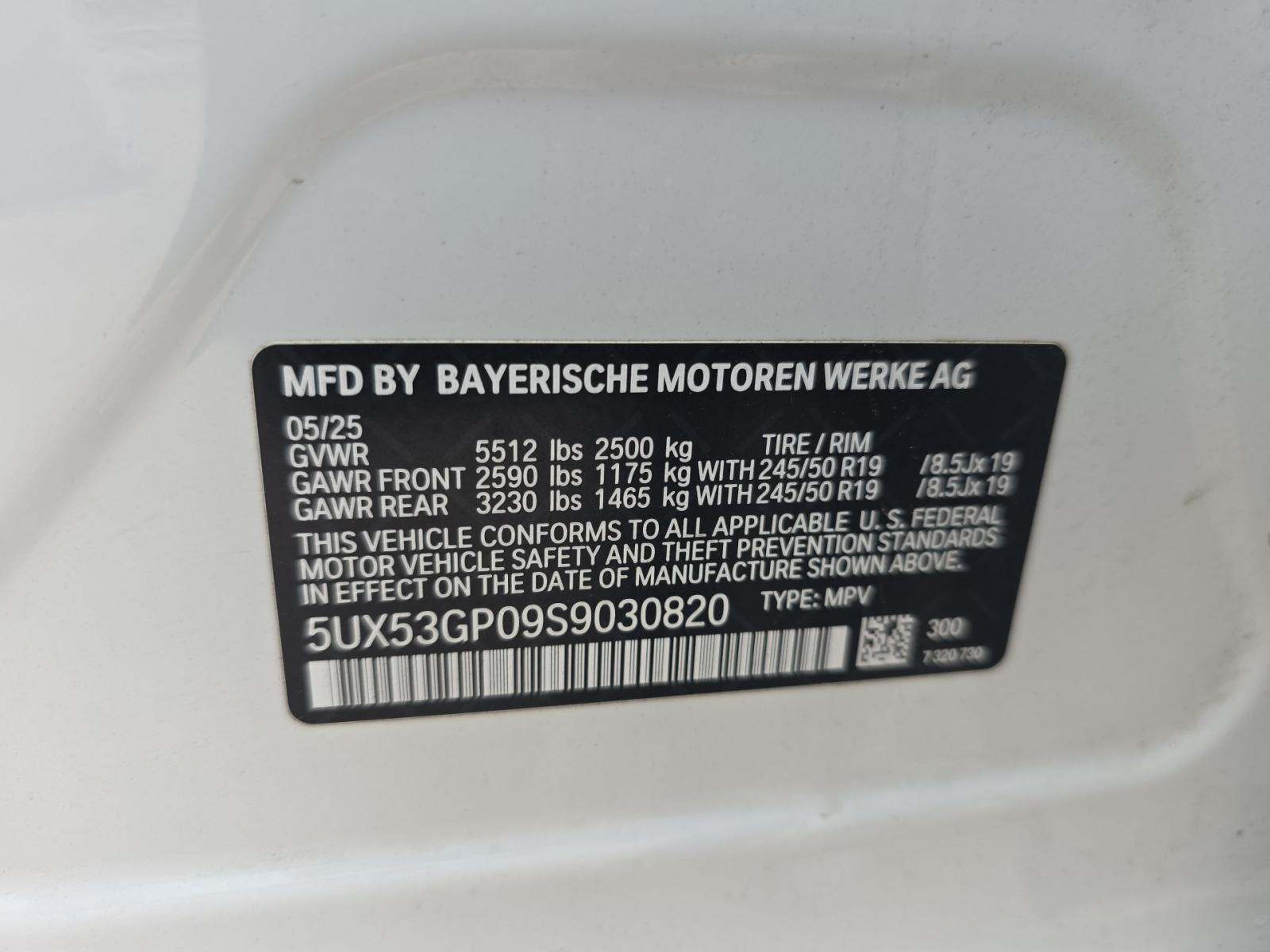 2025 BMW X3 xDrive30i AWD