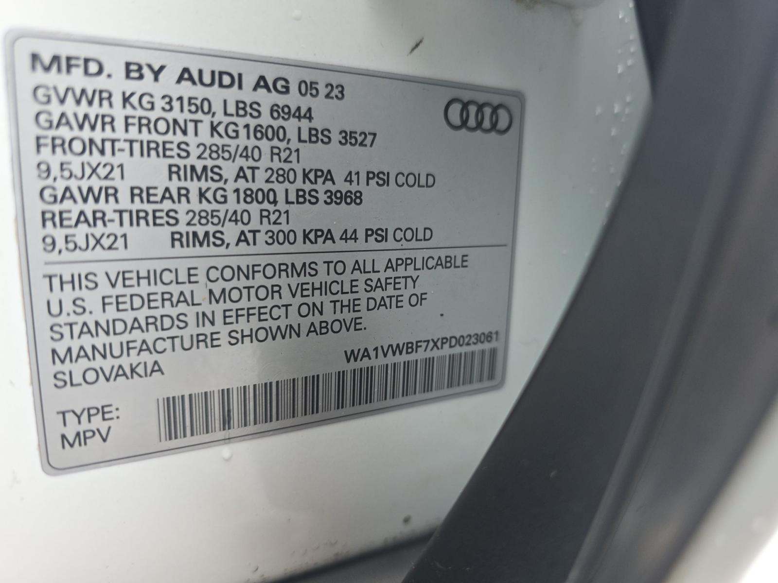 2023 Audi SQ7 Prestige AWD