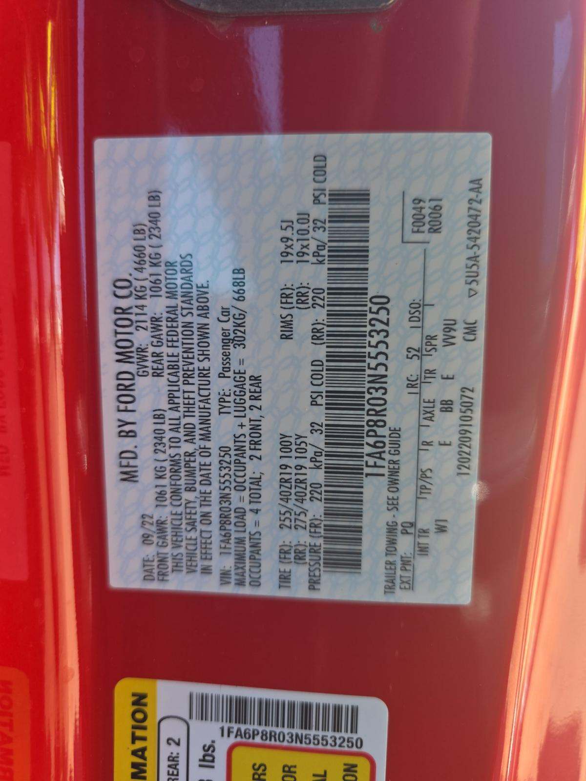 2022 Ford Mustang Mach 1 RWD