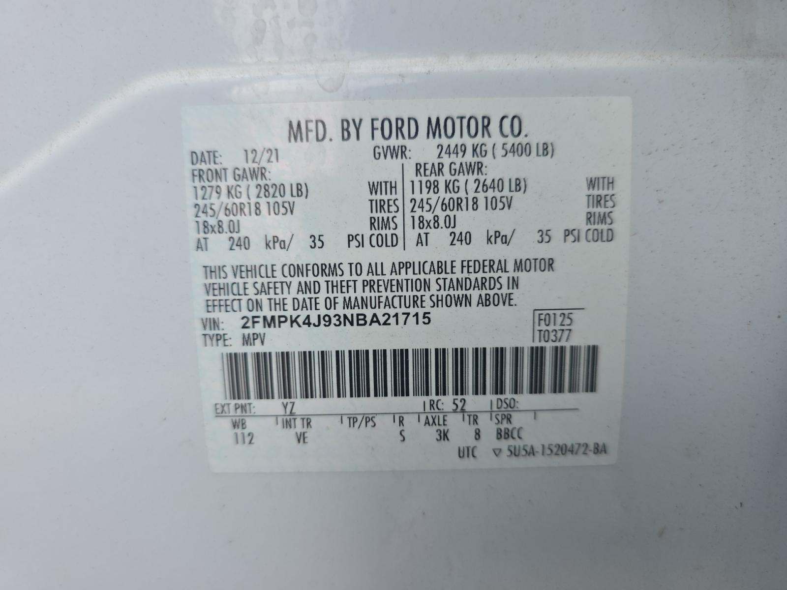 2022 Ford Edge SEL AWD