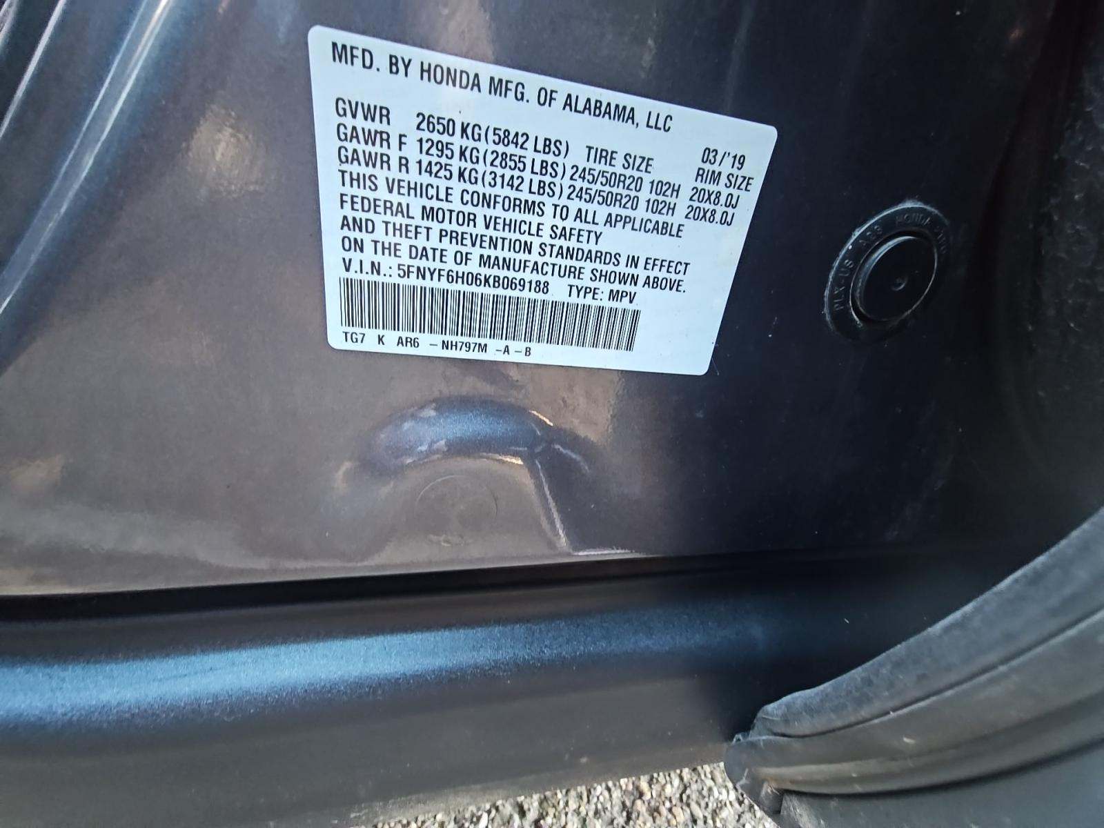 2019 Honda Pilot Elite AWD