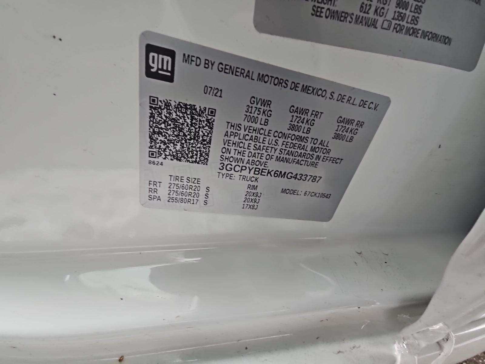 2021 Chevrolet Silverado 1500 Custom AWD