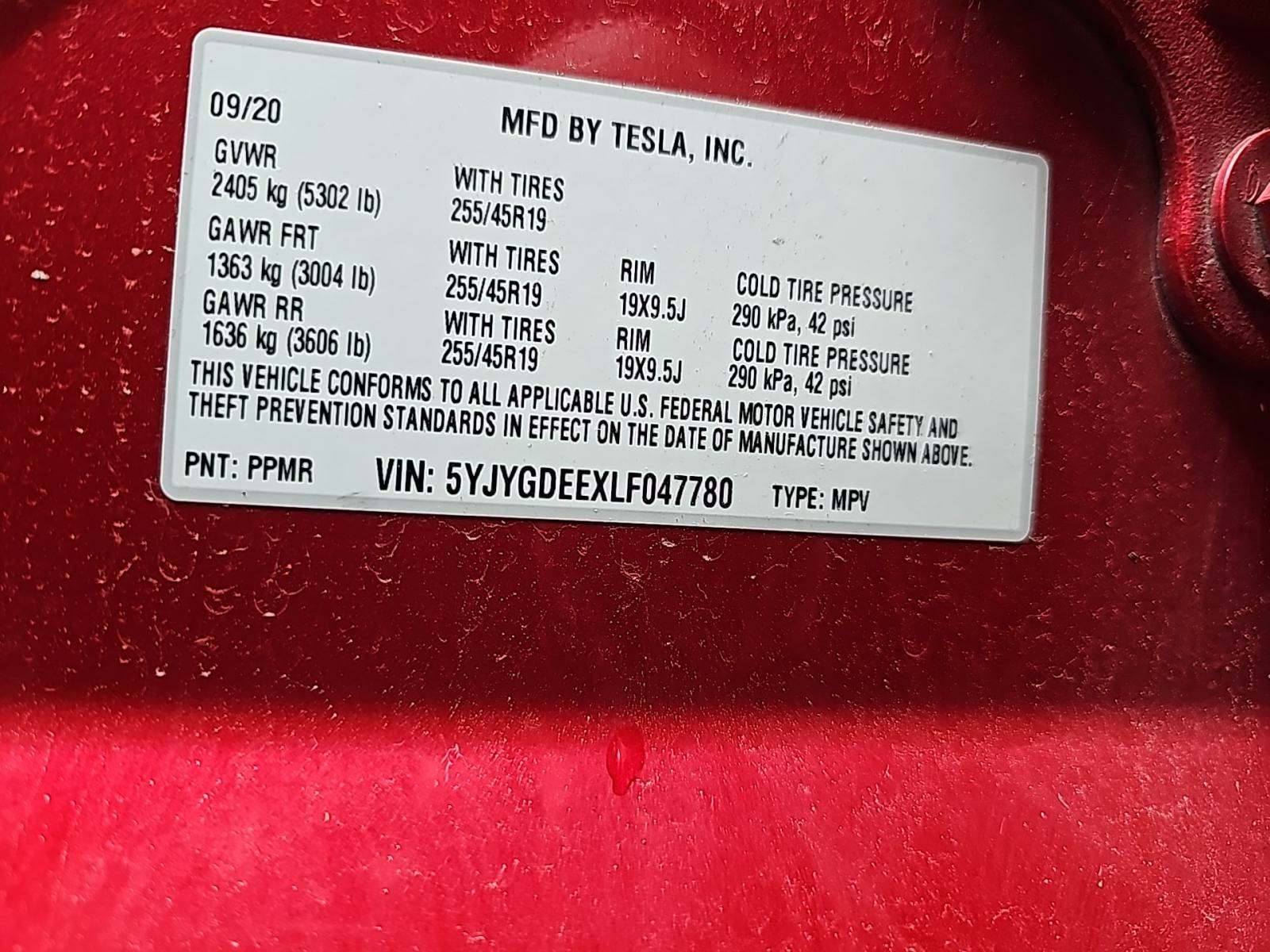 2020 Tesla Model Y Long Range AWD