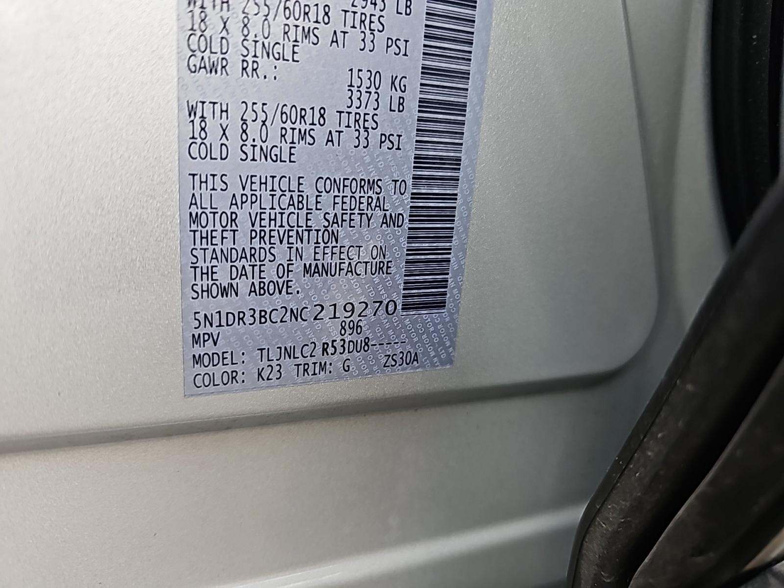 2022 Nissan Pathfinder SV AWD