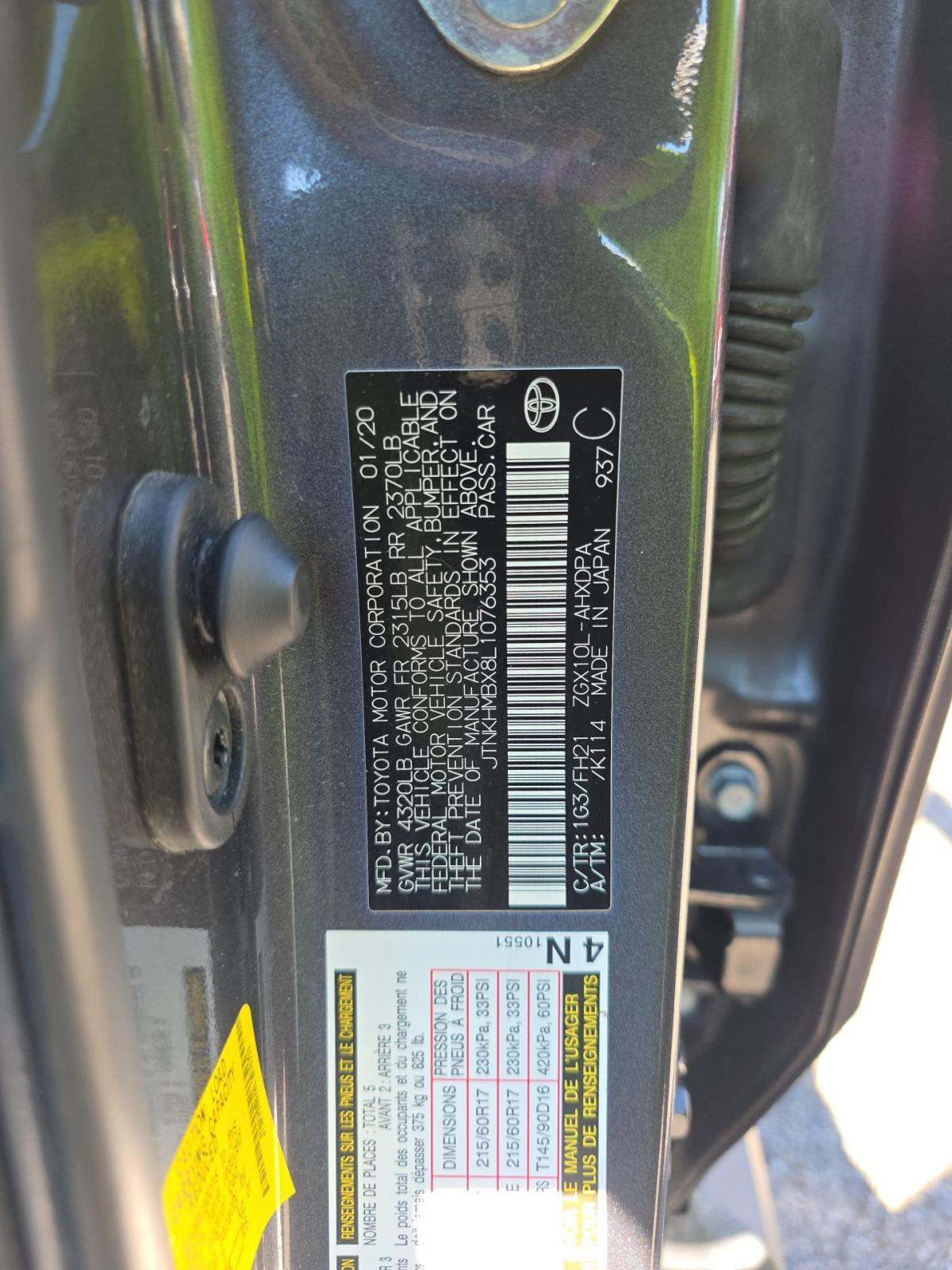 2020 Toyota C-HR LE FWD