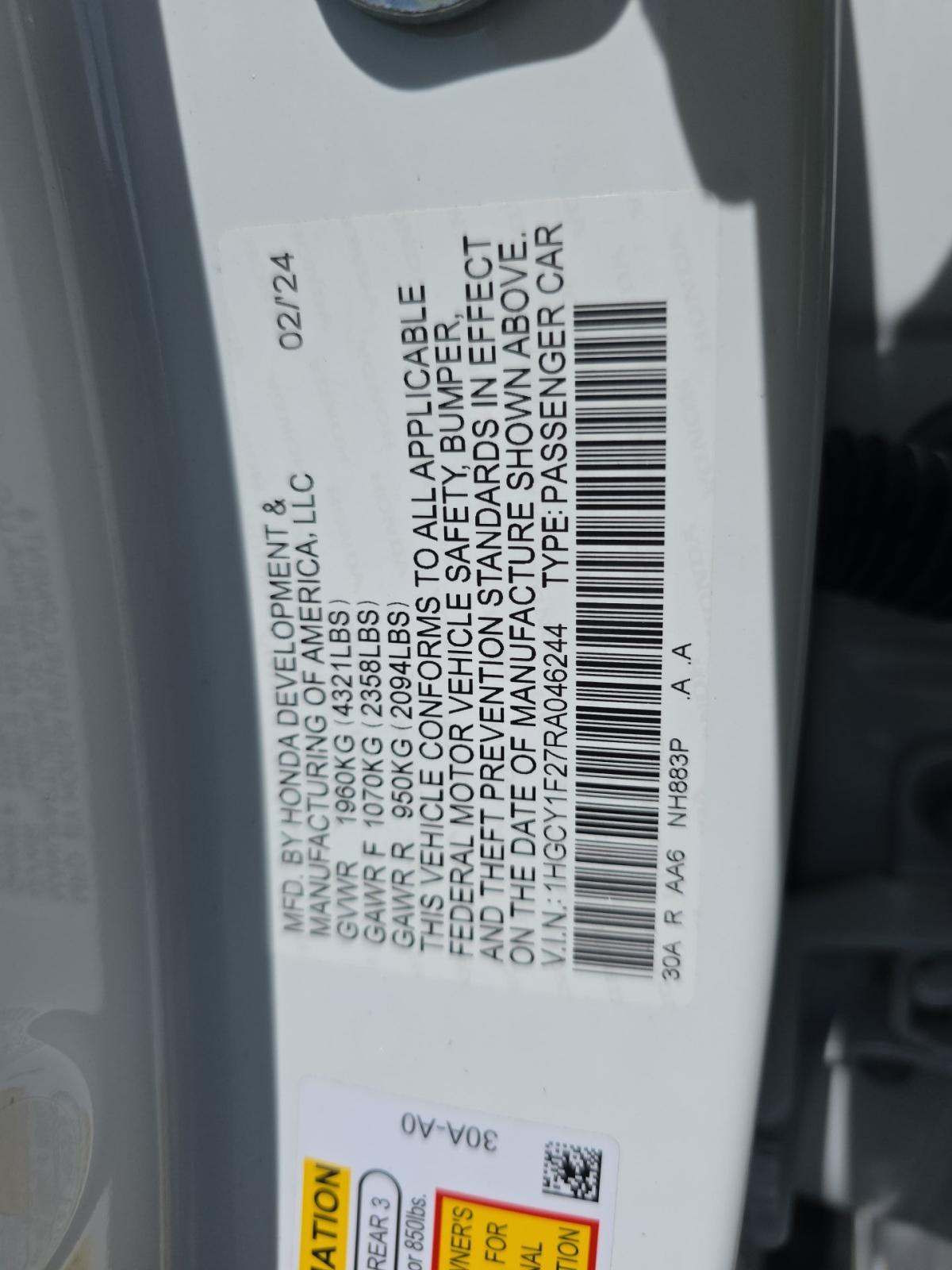 2024 Honda Accord LX FWD