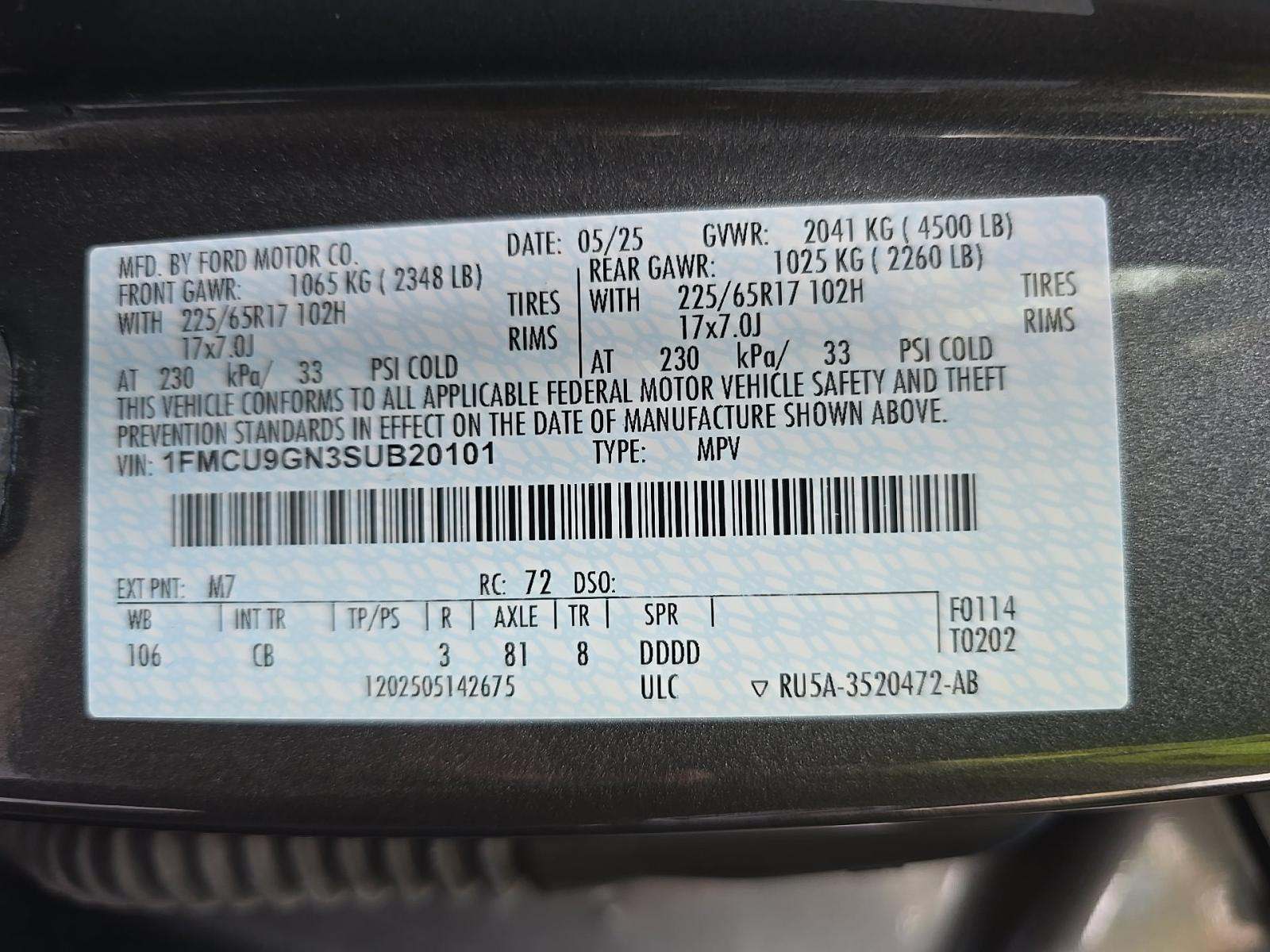 2025 Ford Escape Active AWD