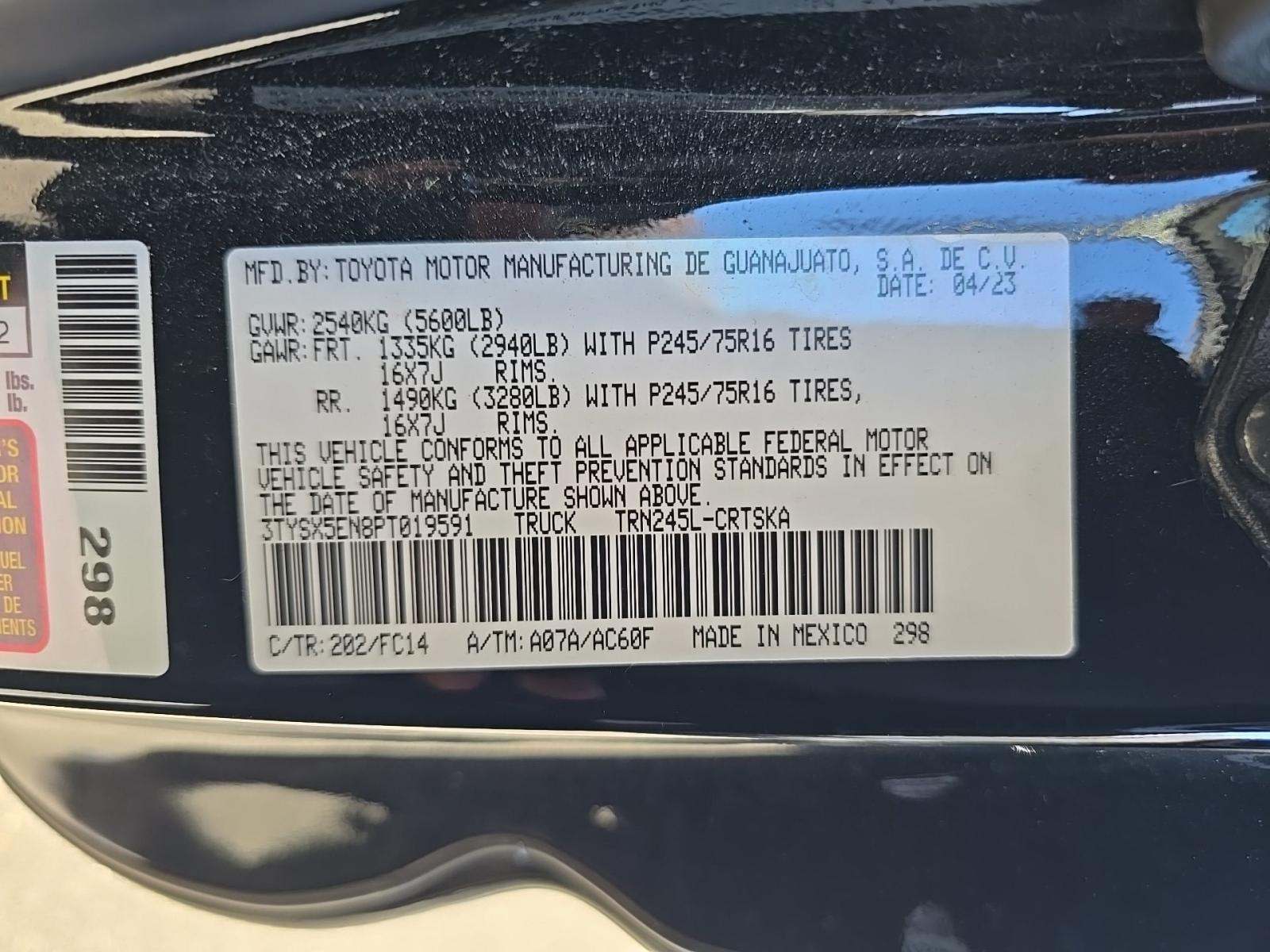 2023 Toyota Tacoma SR5 AWD