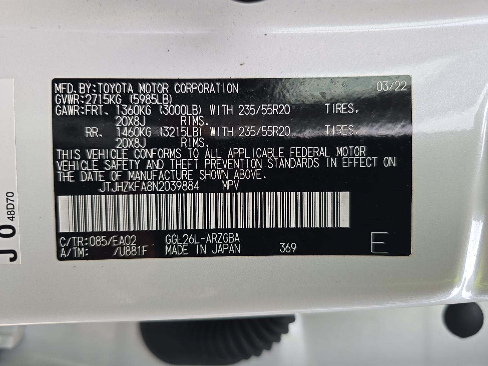 2022 Lexus RX RX 350L AWD