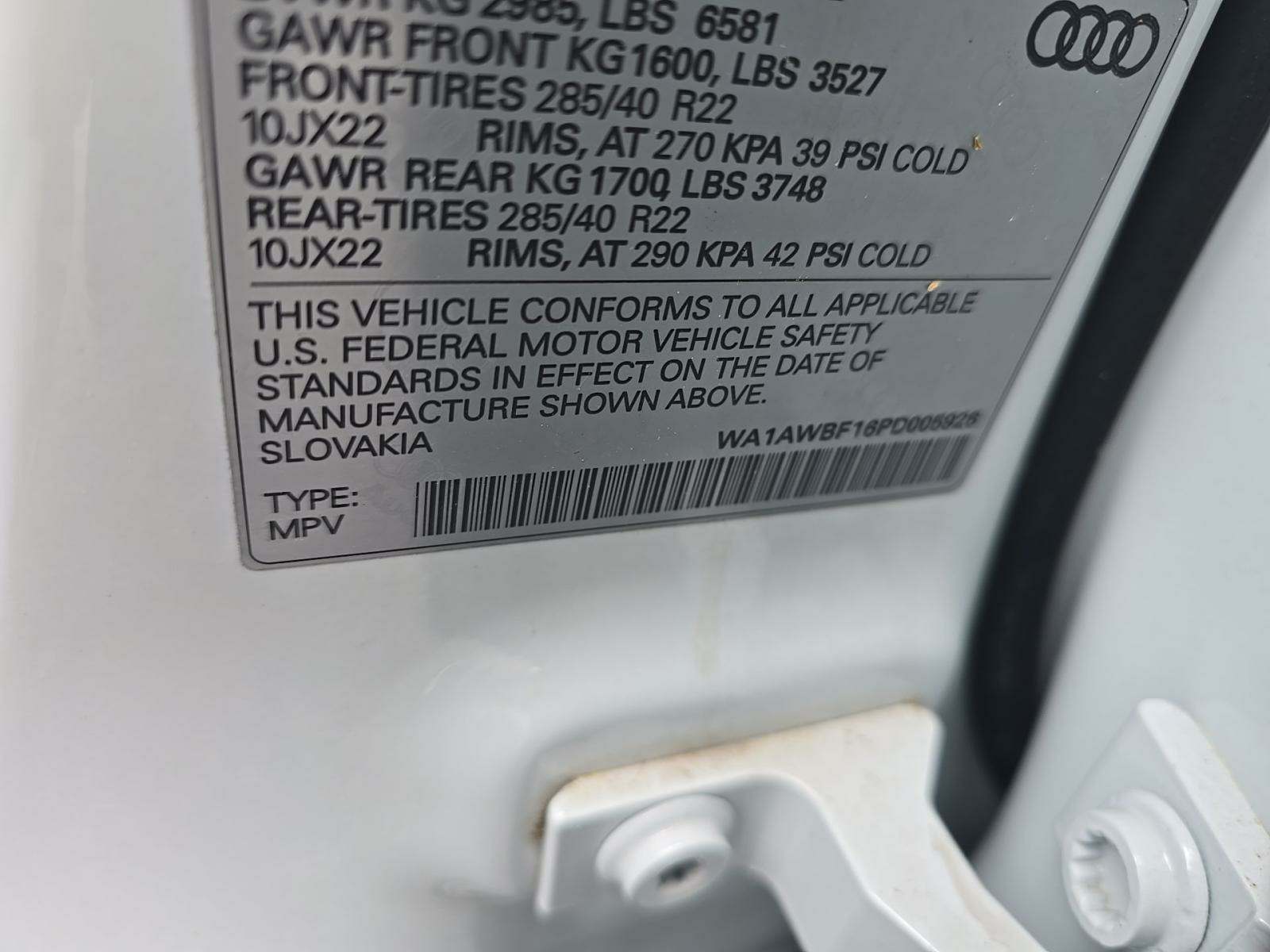 2023 Audi SQ8 Premium Plus AWD