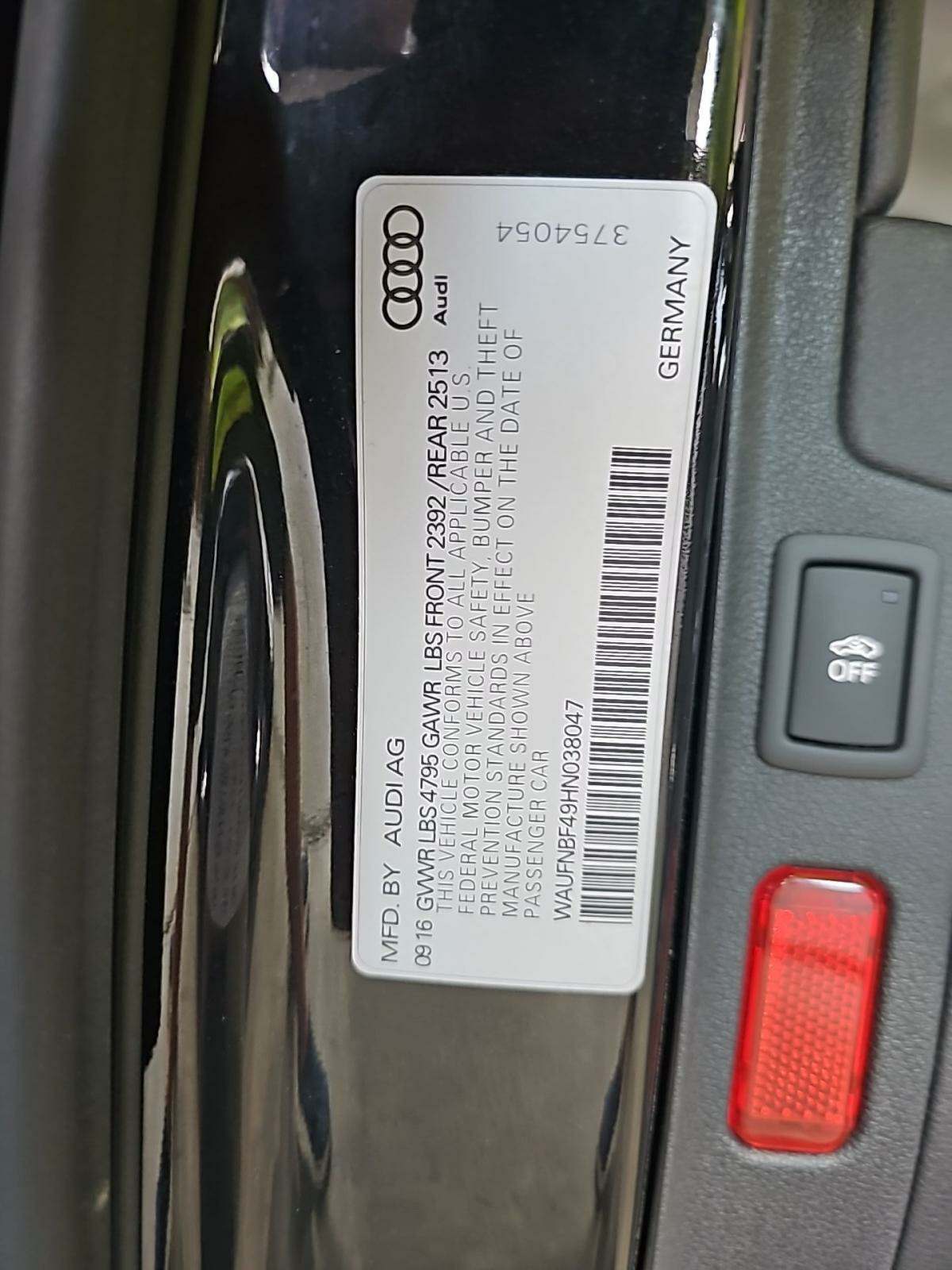 2017 Audi A4 Prestige AWD