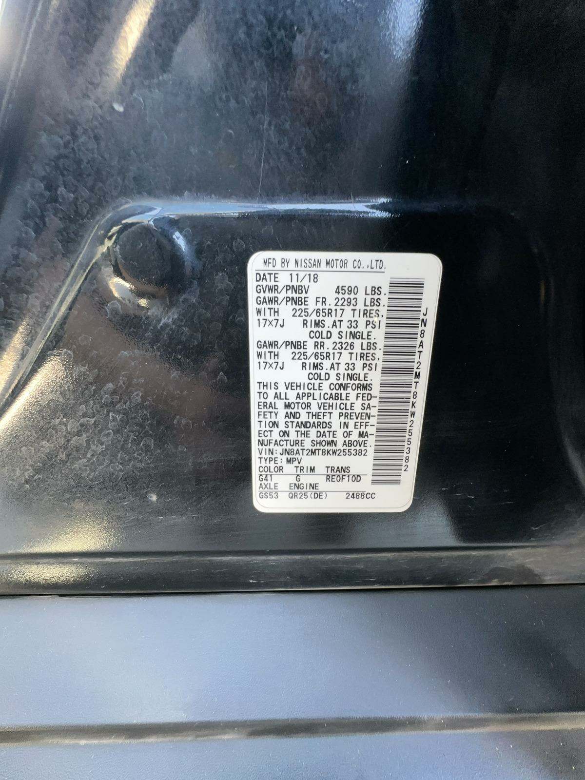 2019 Nissan Rogue SV FWD