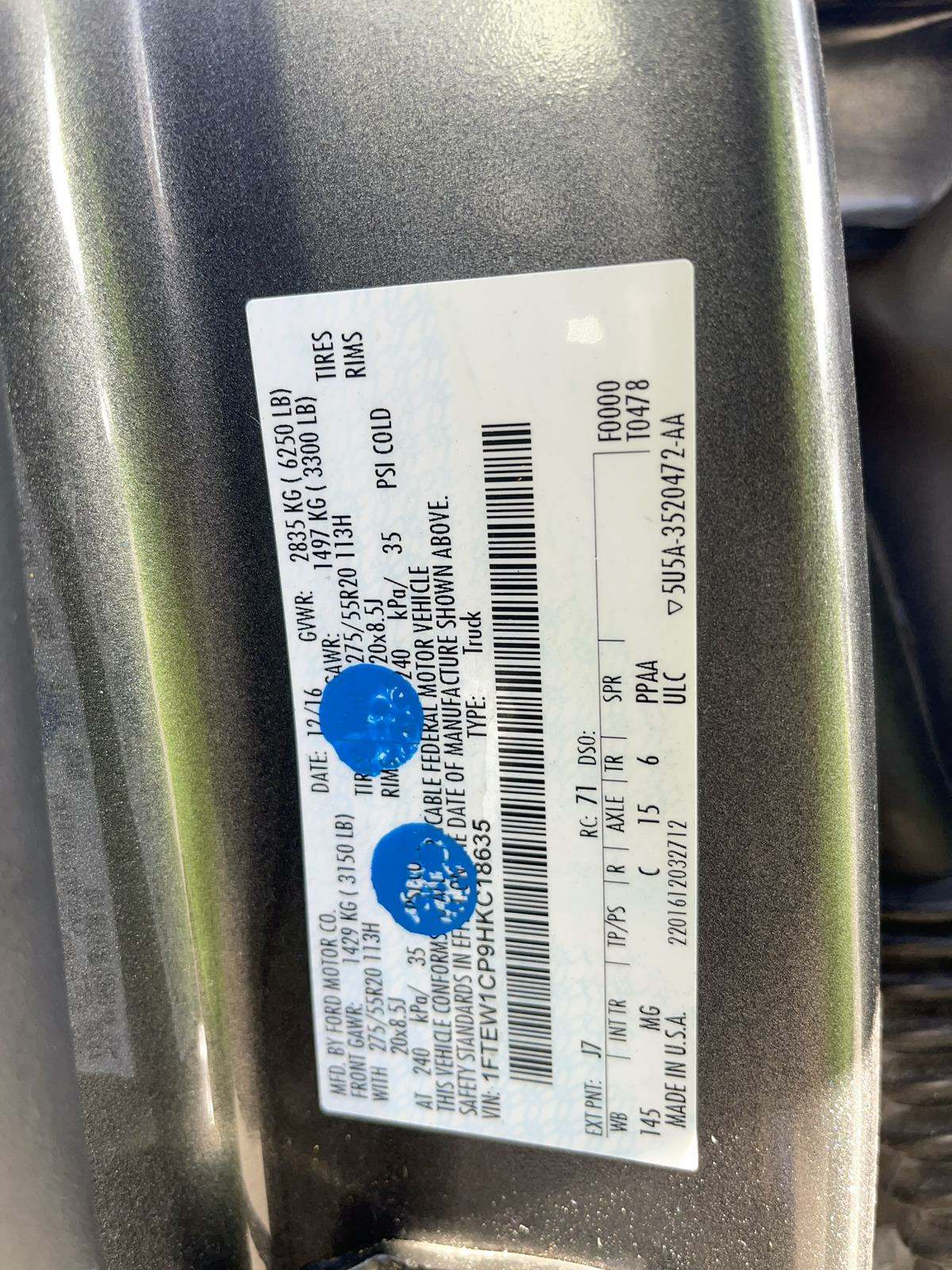 2017 Ford F-150 XLT RWD