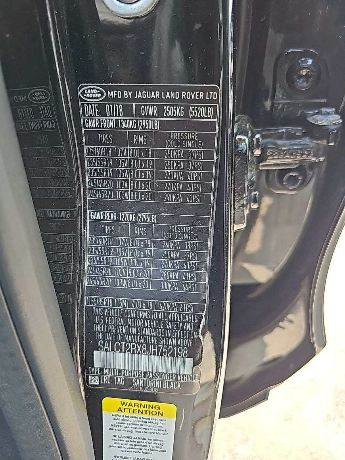 2018 Land Rover Discovery Sport HSE Luxury AWD